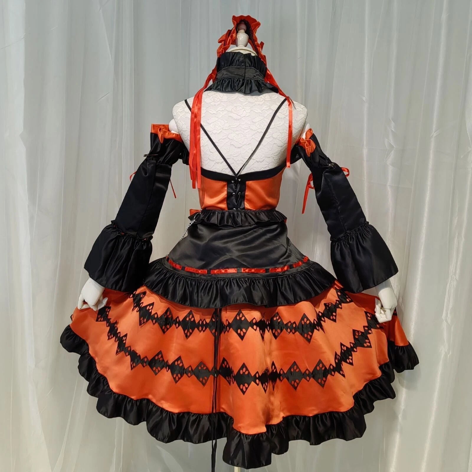 DATE A LIVE Tokisaki Kurumi Dresses Costume Cosplay Halloween Set Women Dress 07FC0E-D4 - KOEEK