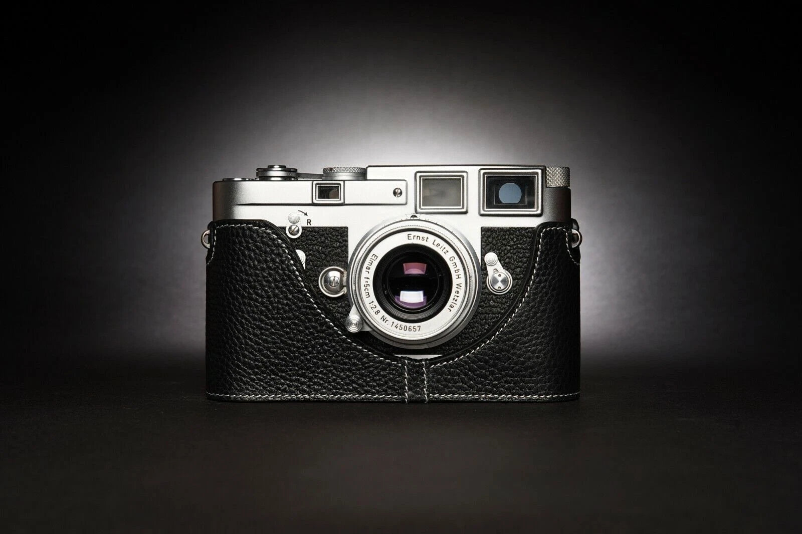 Real  Leather Half Camera Case Bag Cover for Leica MP M6 M4 M3 M2 M1 MDa 07FC0E-D4 - KOEEK