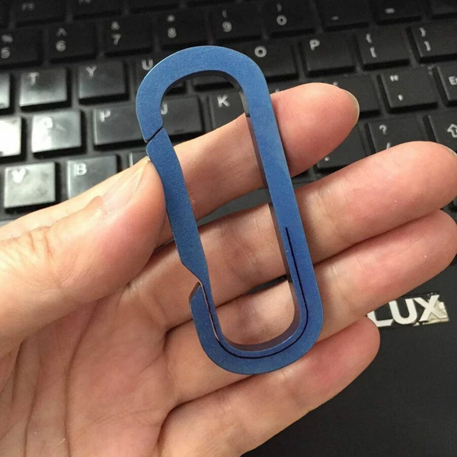 Titanium Alloy Multi EDC Keychain Carabiner Key Chain Backpack Hanging Buckle 07FC0E-D4 - KOEEK
