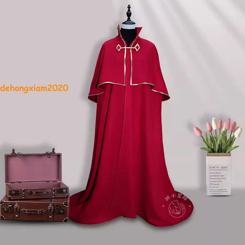 Identity V Cosplay Costume Long Red Cape Game Handmade Halloween Party Outfits 07FC0E-D4 - KOEEK