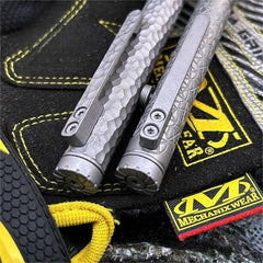 EDC Titanium Bolt Action Ballpoint Pen Pocket Writing Pen with Fidget Spinner 07FC0E-D4 - KOEEK