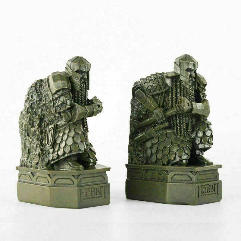 The Hobbit 2: The Desolation of Smaug Lonely Mountain Dwarf Statue 2pcs Bookends 07FC0E-D4 - KOEEK