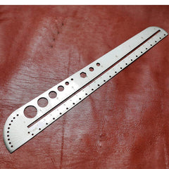 EDC Titanium Alloy Ruler Stainless Steel Portable Outdoor Compasses Tools 07FC0E-D4 - KOEEK