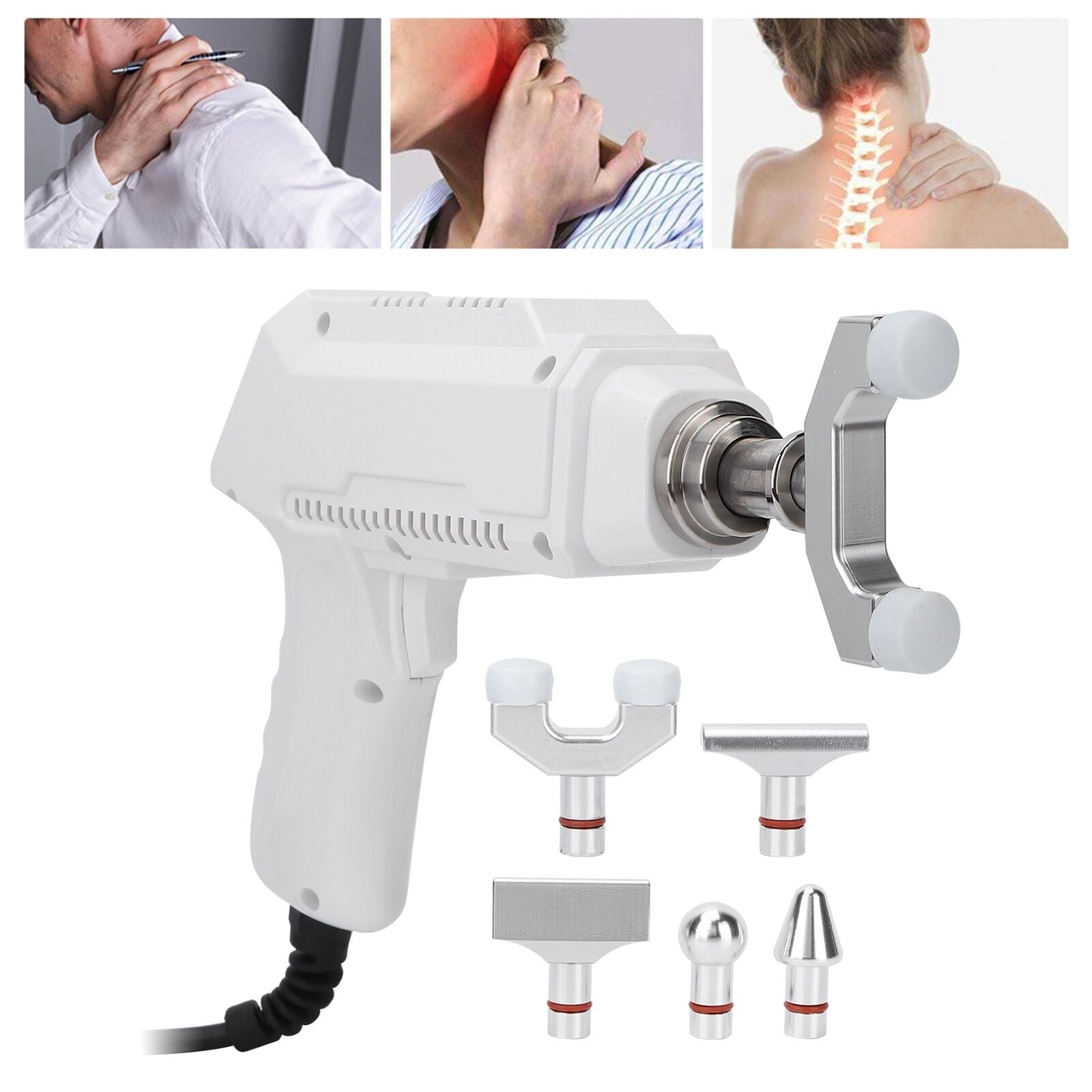 new Electric Spine Massager Complete Relax Corrector Massage Gun(EU Plug) HGF koeek - KOEEK