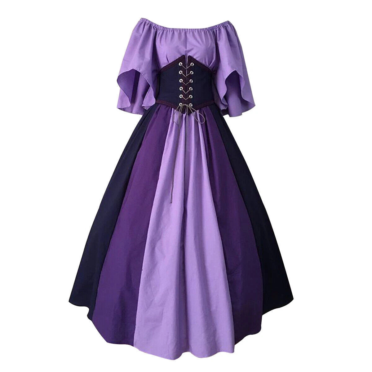 Women Medieval Retro Renaissance Dress Costume Party Slim Dress Gowns Clothes 07FC0E-D4 - KOEEK