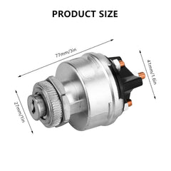 new Ignition Switch with Key, 4 Position Universal Key 12v for... 07FC0E-D4 - KOEEK