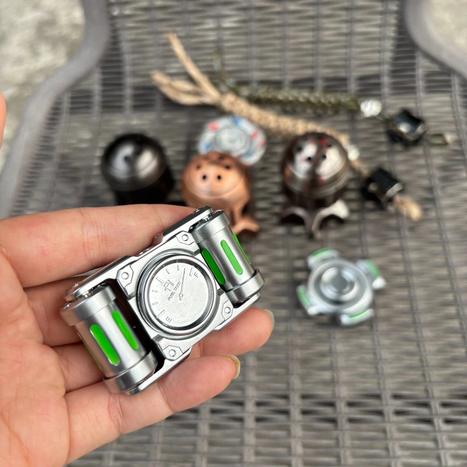 EDC Fidget Spinner Spinning Top Fidget Toy Relieve Adult Stress Metal EDC Toys 07FC0E-D4 - KOEEK