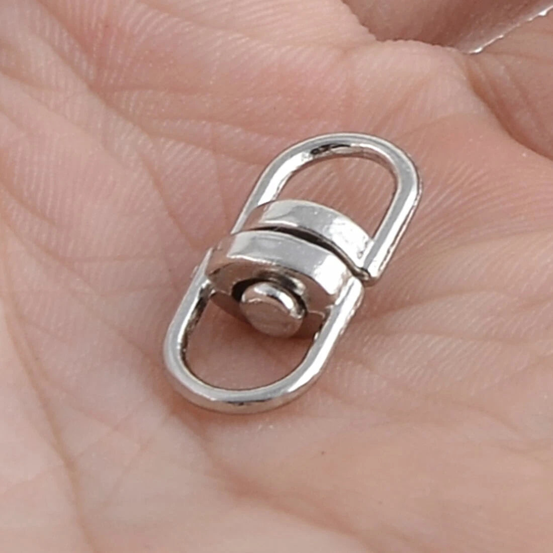 Metal Double Ended Key Chain Link Swivel Ring Connector Silver Tone 37pcs 07FC0E-D4 - KOEEK