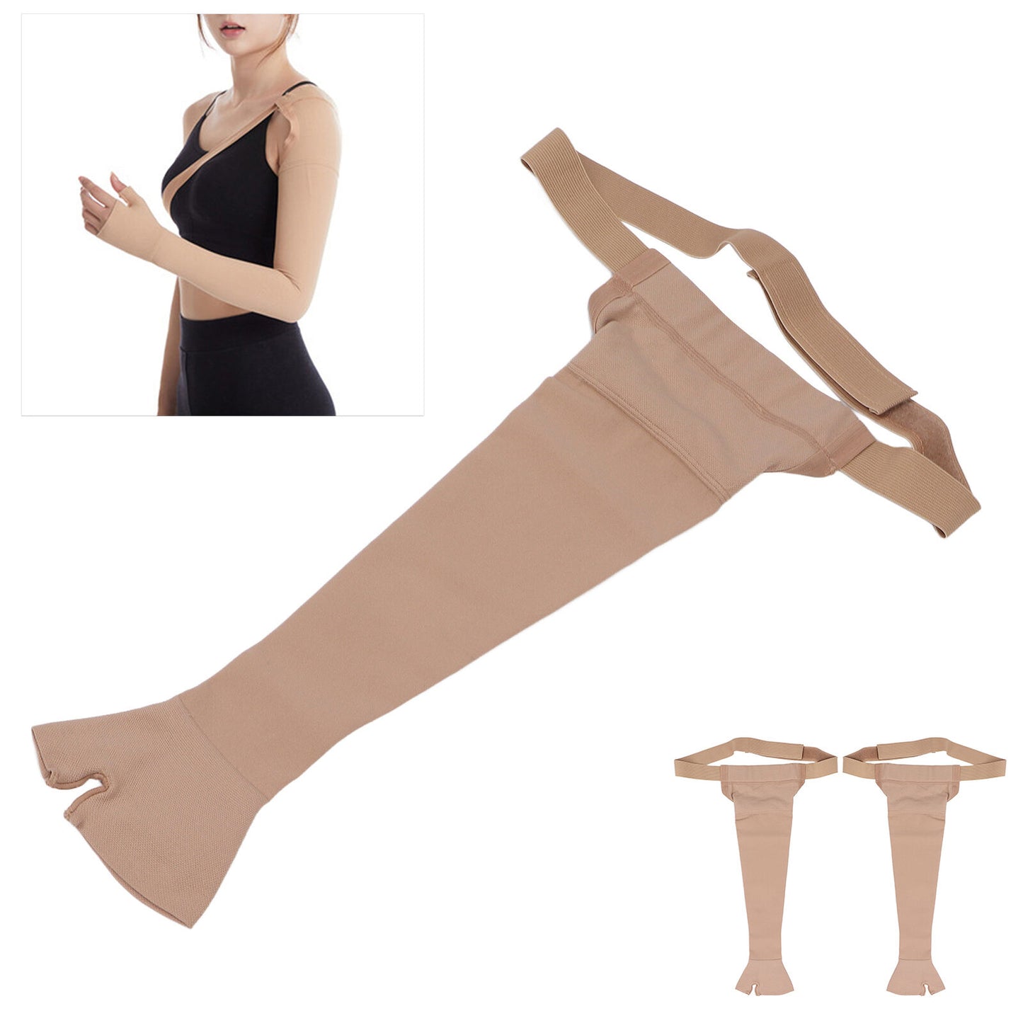 new Elast Post Mastectomy Lymphedema Compression Arm Sleeve koeek - KOEEK