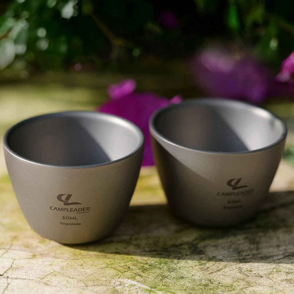 Titanium Outdoor Tea Set Travel Coffe Mug Portable Coffee Cup EDC Gifts 07FC0E-D4 - KOEEK