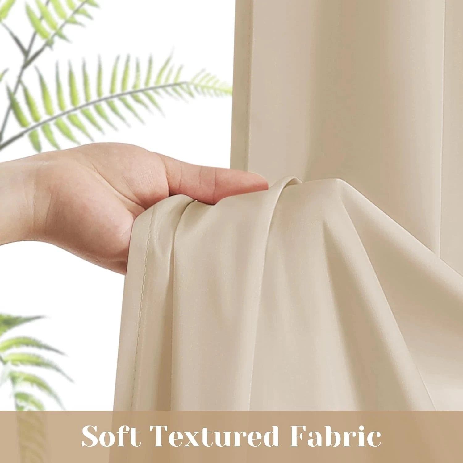 Low-transparency side window French curtains, 54 inches wide x 72 inches long. 07FC0E-D4 - KOEEK
