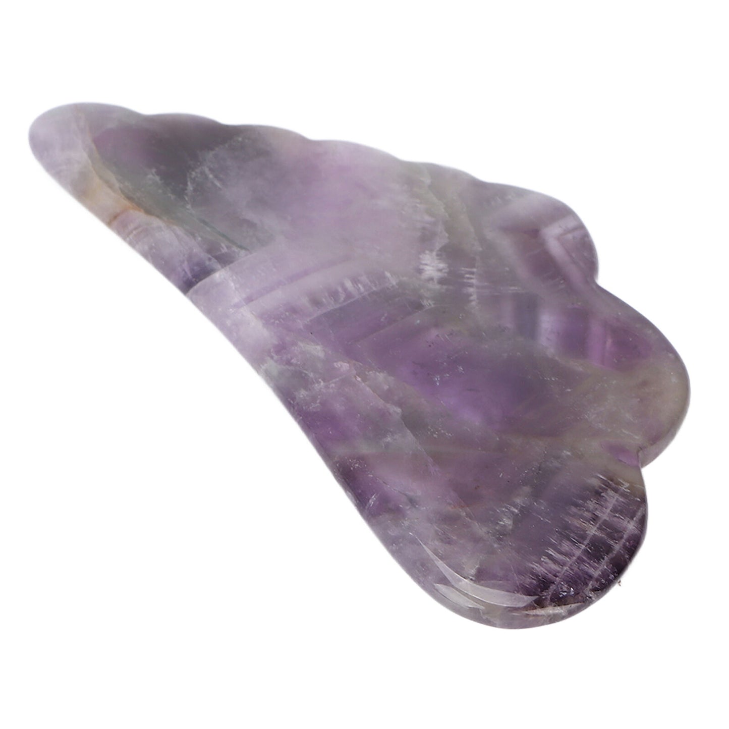 new Amethyst Stone Guasha Board Scraping Massage For Acupuncture Massage Lifting HGF koeek - KOEEK