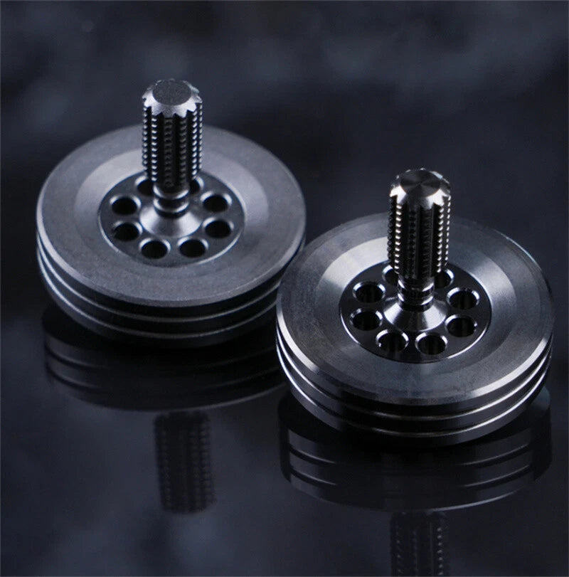 Hand Twist Stainless Steel Spinning Top Spinner EDC Toy Stress Relief Fidget Toy 07FC0E-D4 - KOEEK