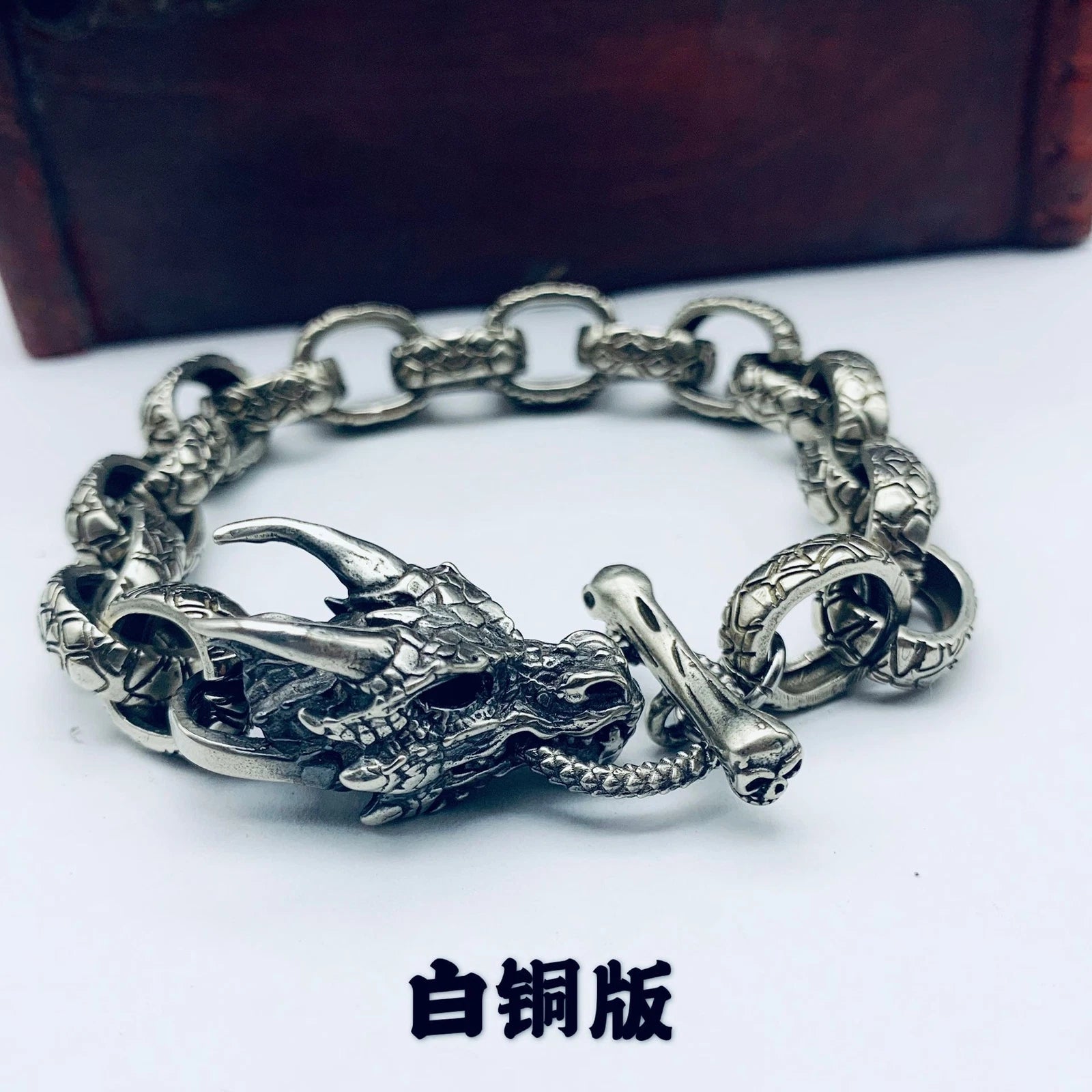 Solid Brass Handmade Vintage Bracelet Men's Bracelet Different Styles EDC Gifts 07FC0E-D4 - KOEEK