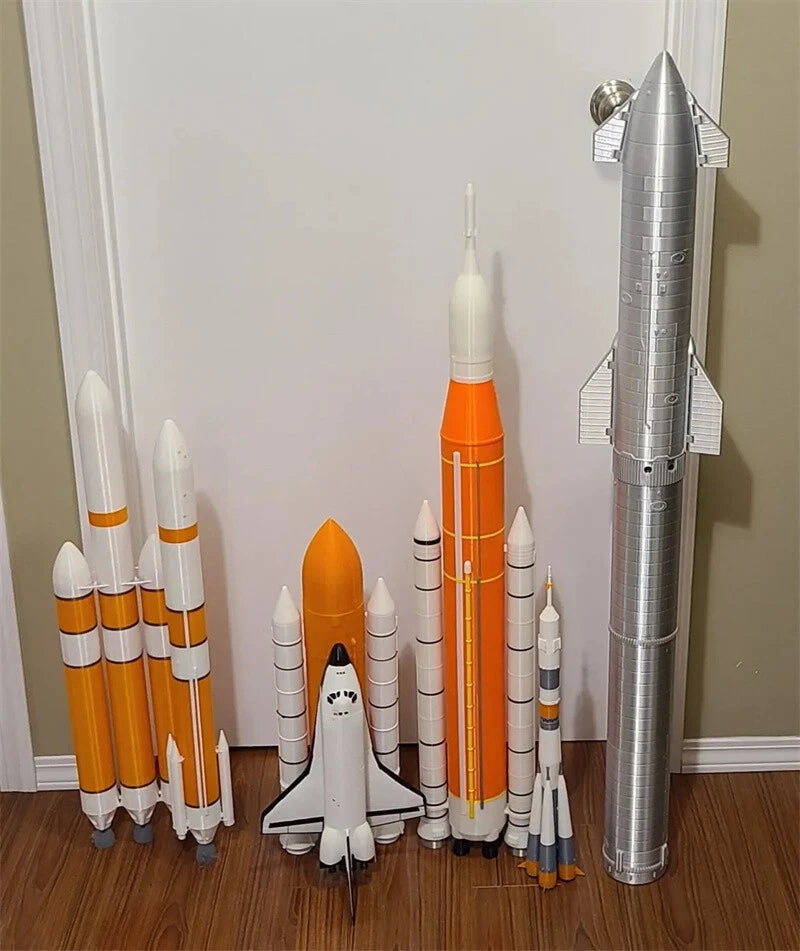 Saturn-5 Space Shuttle Starship SLS Block Spacecraft Model Painted Toys Gifts 07FC0E-D4 - KOEEK