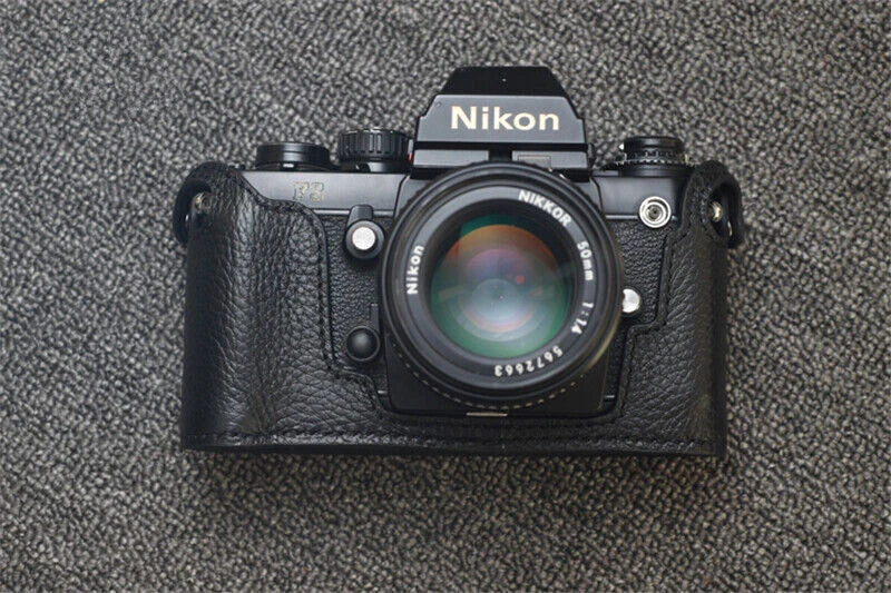 Handmade Leather Half Case Retro Protective Cover For Nikon F3 Camera 07FC0E-D4 - KOEEK