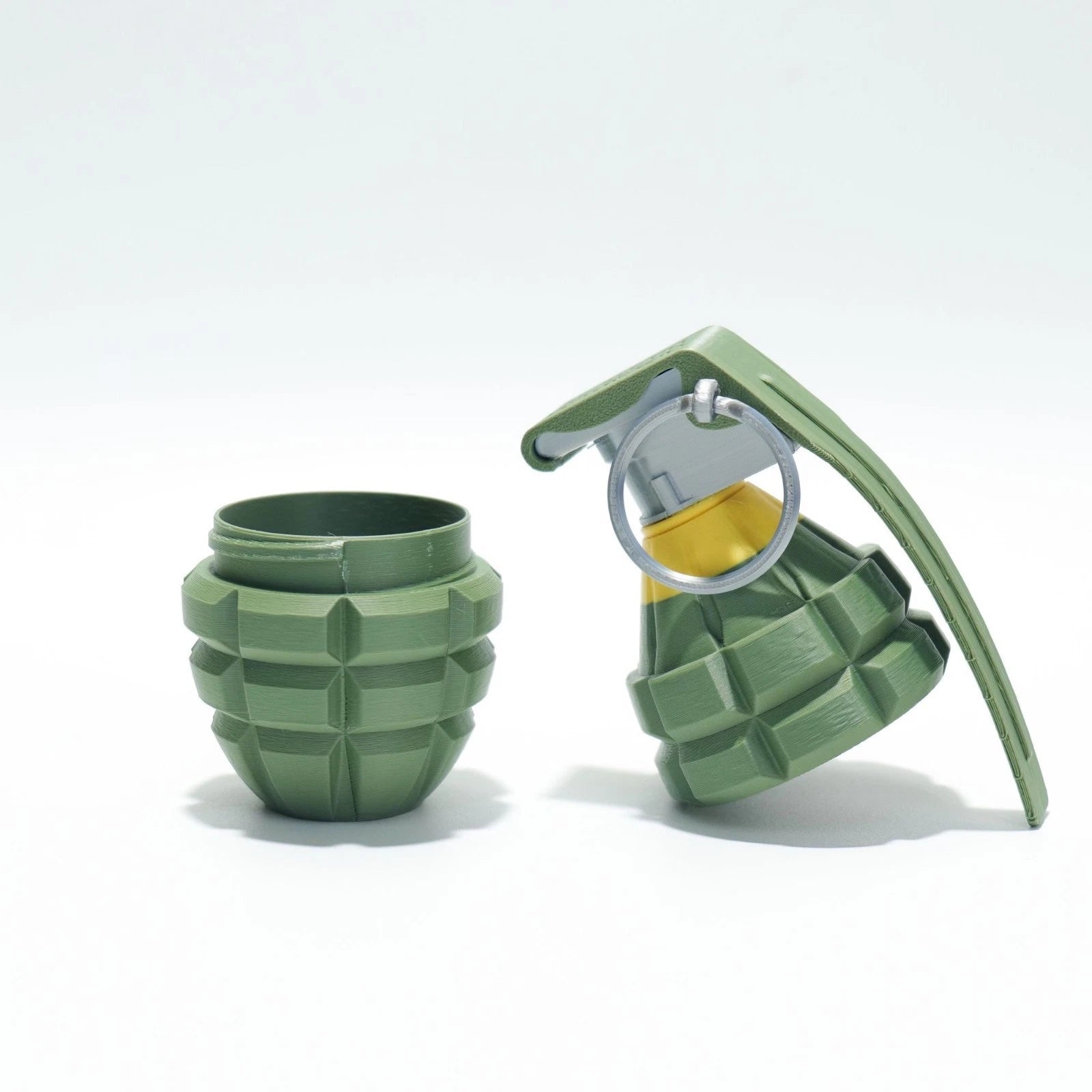 US Hand Grenade Pen Holder 3D Printed Openable Desktop Display Creative Gift 07FC0E-D4 - KOEEK