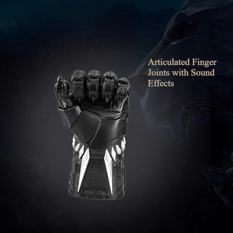 Black Panther Infinity Gauntlet Articulated Light-Up Sound Effects Cosplay Prop 07FC0E-D4 - KOEEK