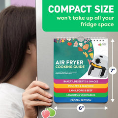 Air Fryer Cheat Sheet Magnets Cooking Guide Booklet - Air Fryer Cookbooks 07FC0E-D4 - KOEEK