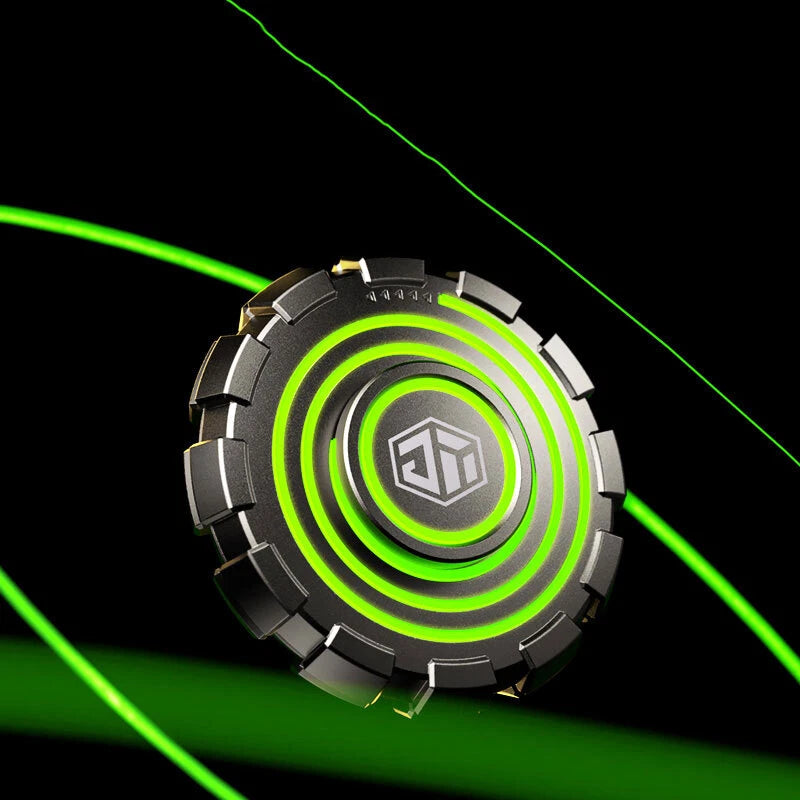 EDC Hand Spinner Adult ADHD Fidget Toy Pulsar Luminous Fidget Clicker Spinner 07FC0E-D4 - KOEEK