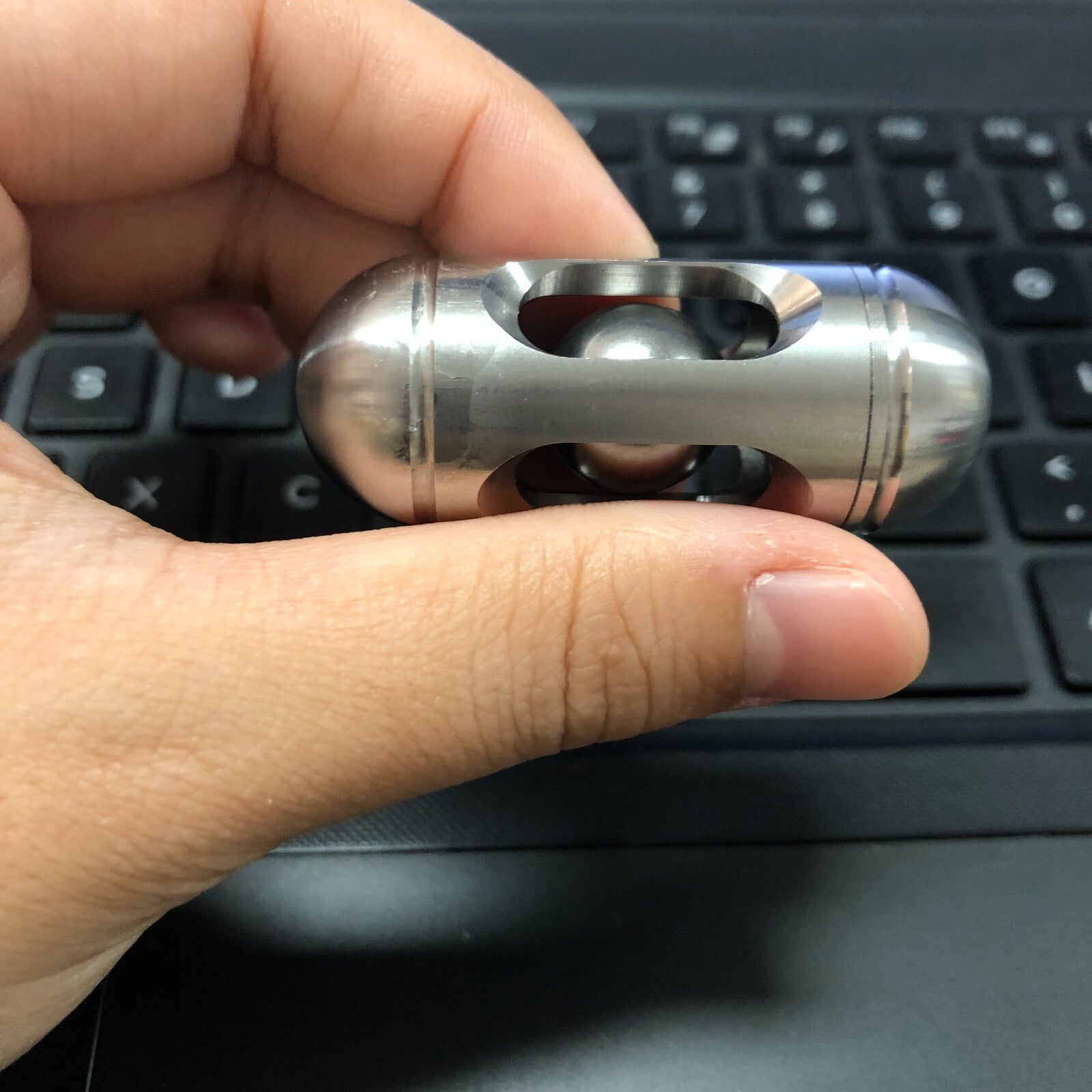 Fidget Slider Stainless Steel Balls EDC Adult Stress Relief Balance Desk Toys 07FC0E-D4 - KOEEK