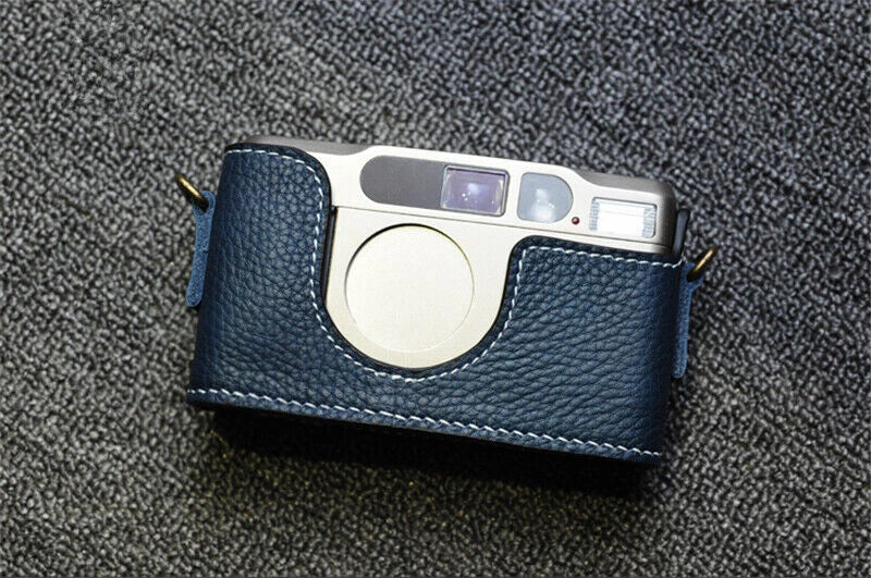 Leather Handmade Camera Half Case Protective Cover for Contax T2 07FC0E-D4 - KOEEK