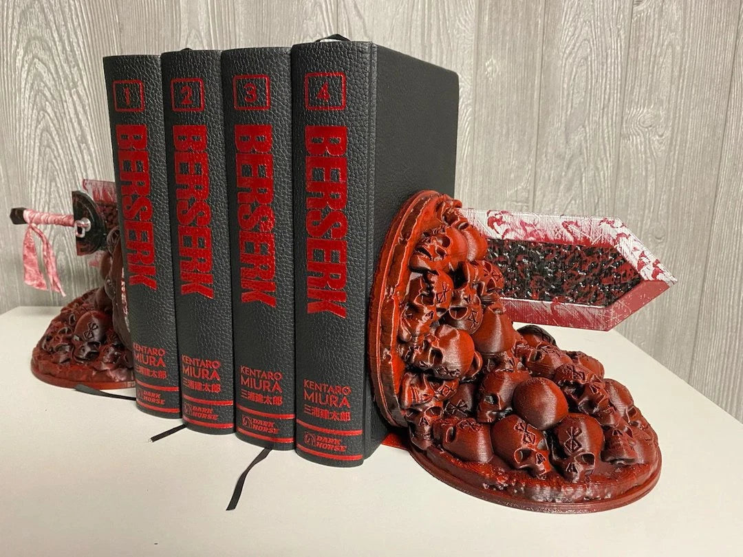Anime Berserk Guts Bloody Sword Bookend Figure Resin Model Toys Craft Ornaments 07FC0E-D4 - KOEEK