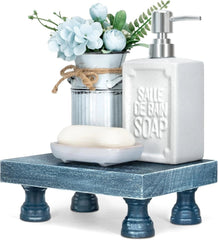 Decorative Display Risers for Home Decor - Wood Pedestal Stand for Kitchen 07FC0E-D4 - KOEEK