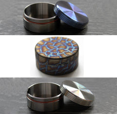 Round Travel Waterproof Titanium Alloy Pill Holder Box Medicine Container Case 07FC0E-D4 - KOEEK