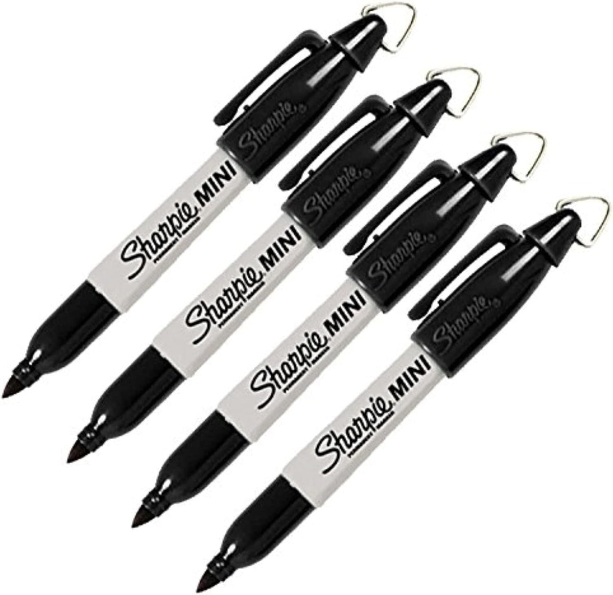 new Sharpie Mini Permanent Markers, Fine Point, 1 Count (Pack of 4), Black SHARPIE - KOEEK