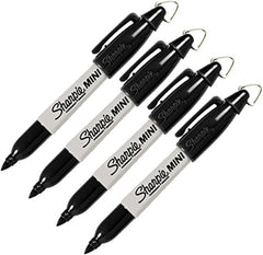 new Sharpie Mini Permanent Markers, Fine Point, 1 Count (Pack of 4), Black SHARPIE - KOEEK