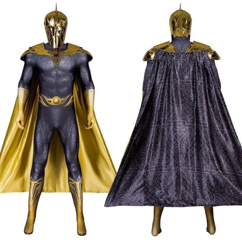 Black Adam Doctor Fate Cosplay Bodysuit Cloak Costume Outfits Men Halloween Suit 07FC0E-D4 - KOEEK