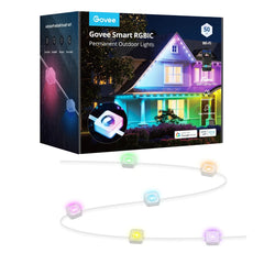 , Govee 50ft Smart RGBIC Permanent Outdoor Lights, Water & Sunproof, Sealed GOVEE - KOEEK