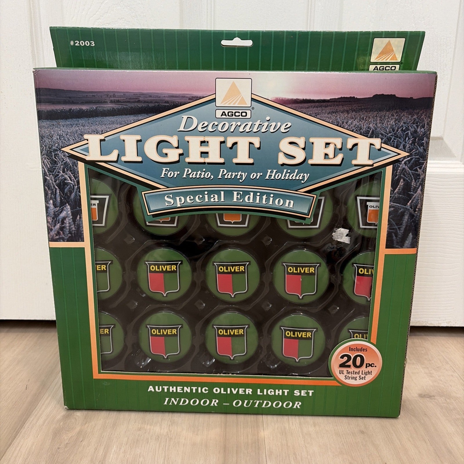 Agco Decorative Oliver Tractor Globe Christmas String Light Set 20 pc. NIB OLIVER - KOEEK