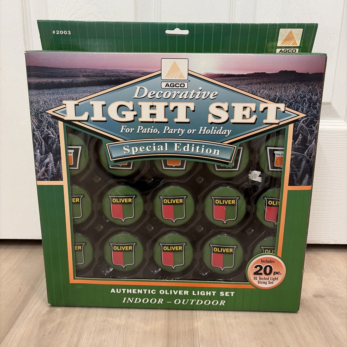 Agco Decorative Oliver Tractor Globe Christmas String Light Set 20 pc. NIB OLIVER - KOEEK