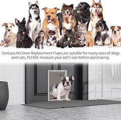 new TonGass (2-Pack) PAC11-11039 Large Dog Door Flap Replacement Compatible TONGASS - KOEEK