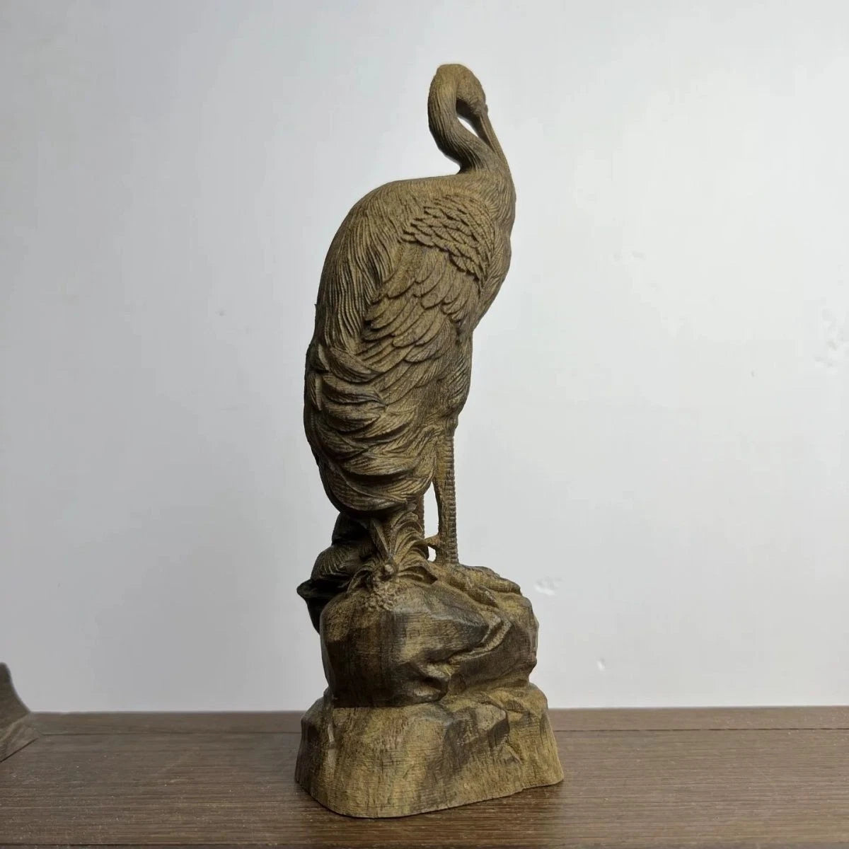 18cm Vietnamese Agarwood Carved Animal Figurine Wooden Home Decor Gift 07FC0E-D4 - KOEEK