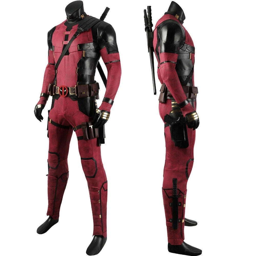 Deadpool 3 Wade Wilson Outfits Cosplay Costume Jumpsuit Mask Full Suits Custom 07FC0E-D4 - KOEEK