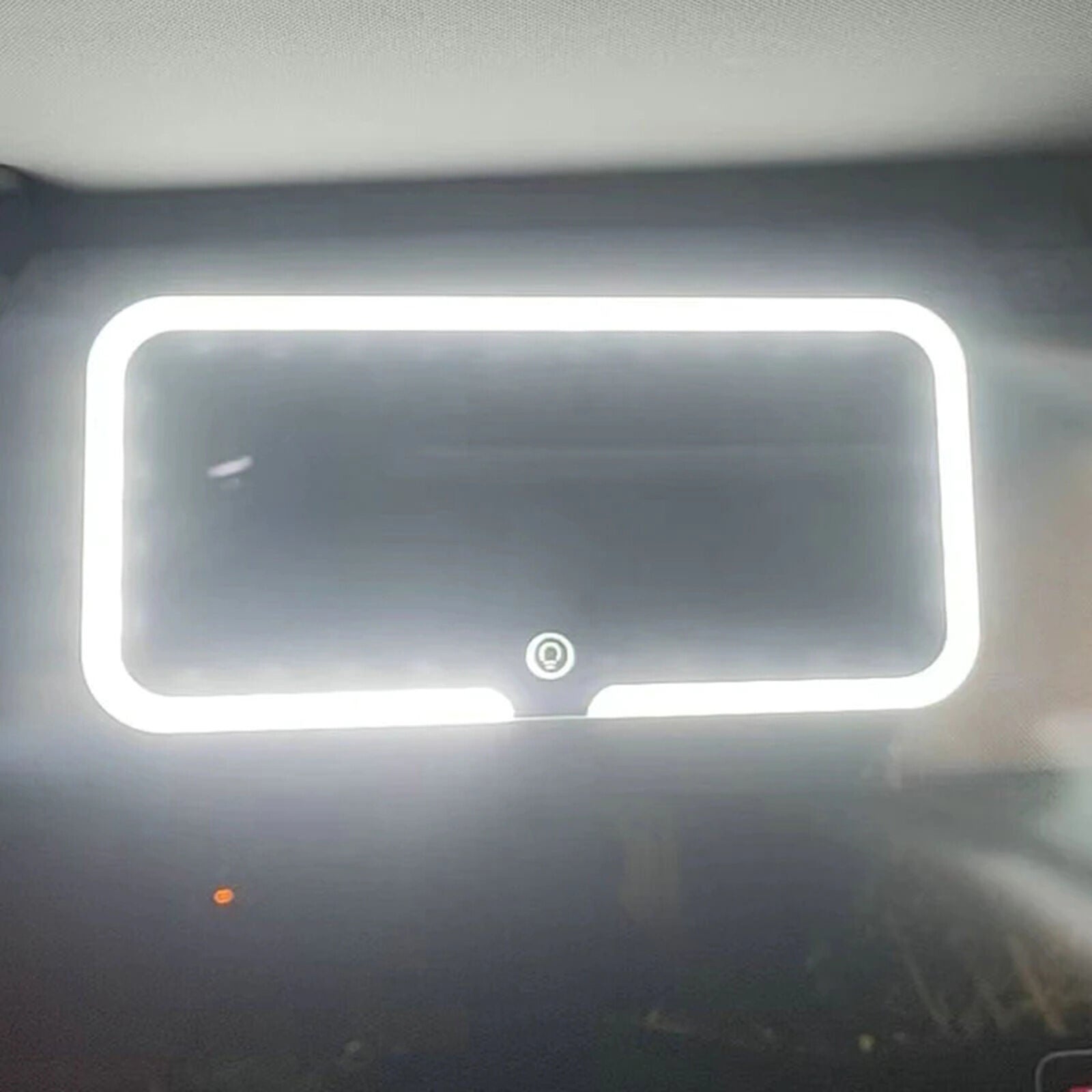 new Car Sun Visor Vanity Mirror 60LEDs Light Makeup Mirror with 3 Modes Rechargeable koeek - KOEEK