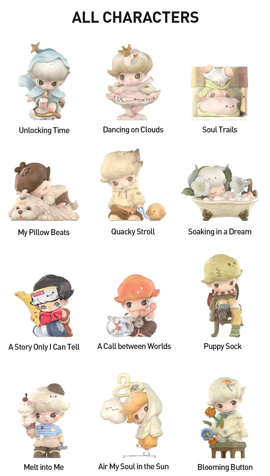 Authentic DIMOO The Missing Day Series Blind Box Figures Toys Gift 07FC0E-D4 - KOEEK