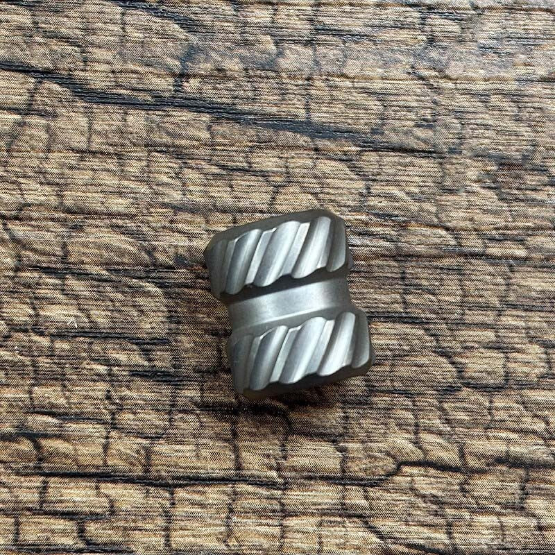 Titanium Keychain Parachute Cord Knife Bead Pendant Lanyard EDC Zipper Head 07FC0E-D4 - KOEEK