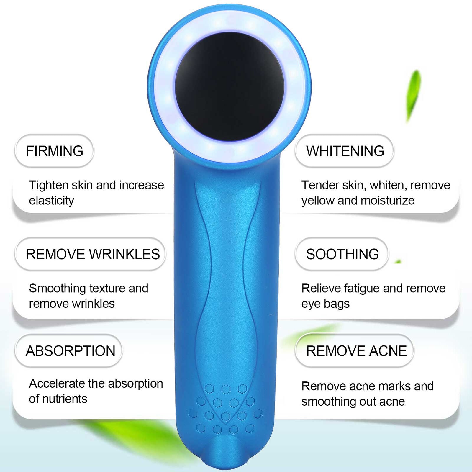 new 5‑55℃ Cold Hammer Blue Rejuvenation Whitening Moisturizing Care Machine Blue HGF koeek - KOEEK