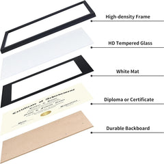 11x14 Degree Certificate Frame, Set of 6, 8.5x11 Degree Certificate Frame 07FC0E-D4 - KOEEK