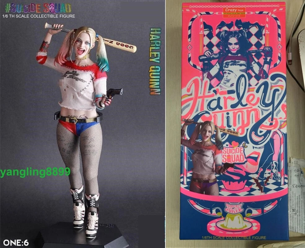 IN US! Crazytoys Harley Quinn 1/6 PVC Figure Doll Suicide Squad Model Collect BN 07FC0E-D4 - KOEEK