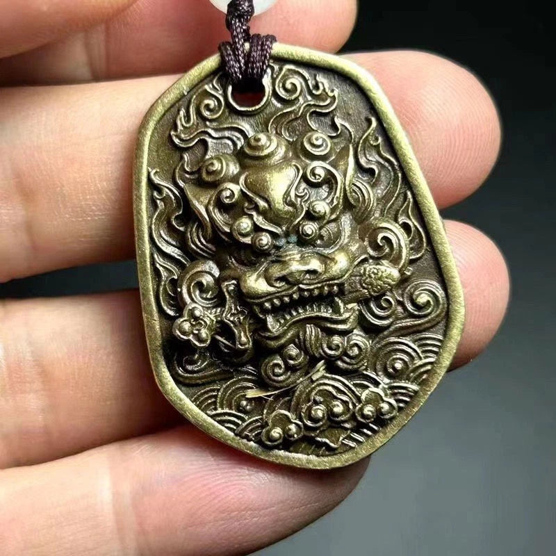 Necklace Pendant Car Accessory Keychain Decorative Pendant Lion Necklace 07FC0E-D4 - KOEEK