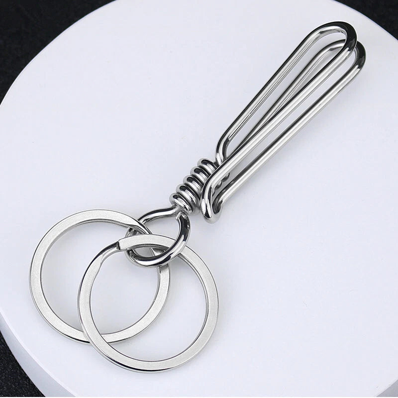Brass / Steel Handmade Keychains Keyrings Bag Wallet Chain Belt Clip Key Holder 07FC0E-D4 - KOEEK