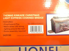 LIONEL TK CHRISTMAS LIGHT EXPRESS ILLUMINATED COVERED BRIDGE O GAUGE 2429160 LIONEL - KOEEK