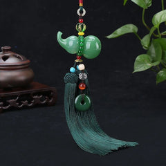 Glass Gourd Car Rearview Mirror Pendant Hanging Ornament Vehicle Interior Decor 07FC0E-D4 - KOEEK