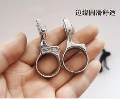 Slingshot Metal Fish Dart Releaser Fishing Ring Protection Shooting Accessories 07FC0E-D4 - KOEEK