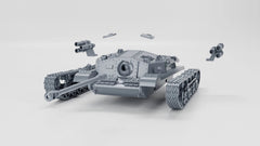 3D Printing 1/72 Hungarian 43M Zrinyi Sorozatveto Tank Unpainted Model Kit 07FC0E-D4 - KOEEK
